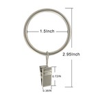20 Pack Metal Curtain Rings With Clips  Curtain Clip Rings Hooks For Hanging