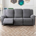 Recliner Chair Cover stretch Sofa Cover 3 Seater With Arm Rest  Couch Cover Soft