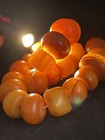 Large Butterscotch Bakelite Amber Faturan Prayer Beads 184 0 Grams Estate