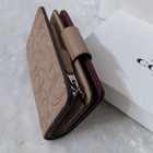 Nwt Coach Medium Corner Zip Wallet With Signature Leather Cm241 W box