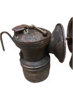 Justrite And Autolite 2 Early Old Carbide Miners Lamps