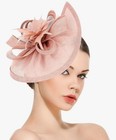 Dressfan Womens Pink Fascinator Derby Hat  20 s 50 s Vtg  Hair Headband  New