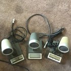 Lot Of 3 Vintage Ham Radio Microphones  johnson  General Electric  Shure  