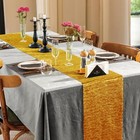 2 Pcs Gold Satin Table Runner 11 x63  Premium Wedding Party Hotel Banquet