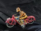 Reproduction 1932 Tin Toy Motorcycle Moto Litho Clockwork Motorcycle No922 Spain