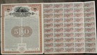 Colombia 1926 Municipality Medellin 500 Dollars Gold Specimen Coupons Bond Abnc