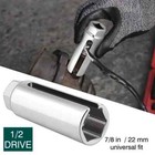 O2 Oxygen Sensor Socket Thread Chaser Set 2pcs O2 Sensor Wrench Removal Tool Kit