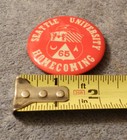 Vintage 1965 Seattle University Homecoming Pinback Button Pin Seattle Washington