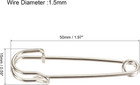 Safety Pins 1 97 Inch Large Metal Sewing Pins For Blankets Crafts Brooch Making 