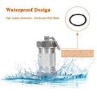 Waterproof Aluminum Keychain High Capacity Pill Container Small Medicine