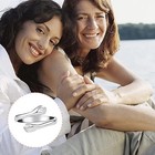 To My Daughter Hug Hope Rings  I Love You Foreve Motivational Stainless Steel Sp