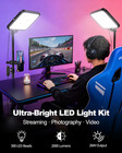 Ubeesize 2-pack Led Video Light Kit  3000-6500k Dimmable Photography Studio Ligh