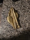 Vintage Mcm Solid Brass Shell Door Knocker Coastal Beach Ocean Usa