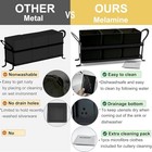 Cutlery Holder With Drain Holes  Dishwasher Safe Black