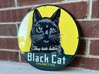 Black Cat Heavy Steel Metal Sign Vintage Style