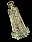 Vintage antique Spaceship Style Glass Perfume Bottle  2144