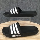 Adidas Sandals Mens 11 5 Adilette Shower Slide Black Casual Slip On Comfort Flat