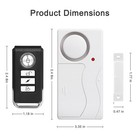 Portable Wireless Door Alarm Remote Control  Home Security Doorbell Alert System
