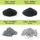 Wirejewelry 4 Step Rock Tumbler Abrasive Grit And Polish Kit  Single 1 Batch
