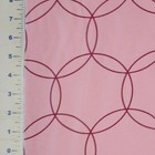 Pink Flannel Maroon Circles All Cotton Fabric Lot 5 Yards 