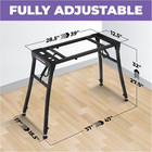 Collapsible Piano Keyboard Stand - Adjustable And Portable Heavy Duty Music Stan