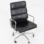 1999 Herman Miller Eames Soft Pad Executive Desk Chair Black Leather 12  Avail