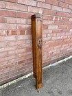 Antique Art Deco Square Oak Stairs Wood Newel Post 50 X 5 X 5