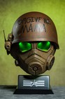 Fallout Desert Ranger Battle Wearable Helmet Led Bundle   Ncr Stand   Enamel Pin
