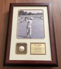 Ben Hogan Signed 1950 U s  Open Photo   Golf Ball     Merion 1-iron Shot  rare 
