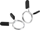 2 Pcs Barbell Weight Bars Clips Clamps 2 Inch For Olympic Bar Spring Lock Collar