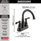 Delta Porter 2-handle Bathroom Faucet Oil Rubbed Bronze-certified Refurbished