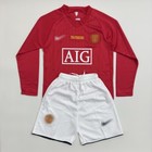 Kids Ronaldo 7 Manchester United 2008 Kit Jersey  Shorts Vintage Home Football
