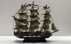 Vintage Wooden Model Sailing Ship Decorative Nautical Galleon Large 18 Inch