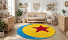 Luxo Ball Round Toy Story Pixar Ball Rug Soft Kids Playroom Rug Nursery Decor
