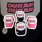 Duran Duran Logo Trucker Mesh Cap Hat Adjustable Dark Blue white Or Pink white