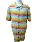 O neill Men s Size Xxl Multicolor 100  Cotton Stripe Short Sleeve Surfing Shirt