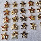 Sam The Eagle Star Pin Collection Lot 27 Pieces