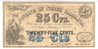 North Carolina Confederate State Currency 1864  0 25 Nc Cr-150 Pmg Vf20 Choice 