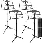 4 Pack Music Stand  2 In 1 Dual-use Folding Sheet Music Stand  Lightweight Po   