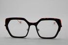 New Caroline Abram Dolly 524 Black Havana Gold Authentic Frames Eyeglasses 53-19