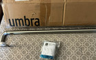 Umbra Twilight Single Curtain Rod Set     48 To 88  Nickel Wrap Around