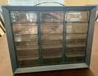 Vintage 15 Drawer Metal Akro-mils Small Parts Storage Organizer Cabinet Bin