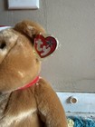 Rare   Retired Ty Beanie Babies Large Santa Hat Bear Plush 2001 Holiday Edition