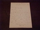 1886 William T Sherman Hand Written Autographed Signed Letter 