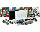 Nintendo Wii Console White  Black - Bundled Games - Authentic Controllers