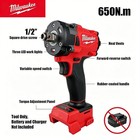 Milwaukee M18 Fuel 1 2  Brushless Cordless Impact Wrench 650nm 9000rpm 3-led Too