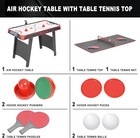 Air Hockey Table With Table Tennis Top  2-in-1 Multi Game Tables Indoor Arcade G