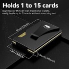 Men Slim Metal Wallet Rfid Blocking Minimalist Card Holder Money Clip Gift