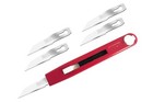 Dovetail Marking Craft Knife  Cast Handle  Retractable  5 Thin Blades Smo-r