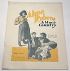 Alma Rubens - Vintage 1919 Lon Chaney Silent Film - Movie Trade Ad - Lewis Stone